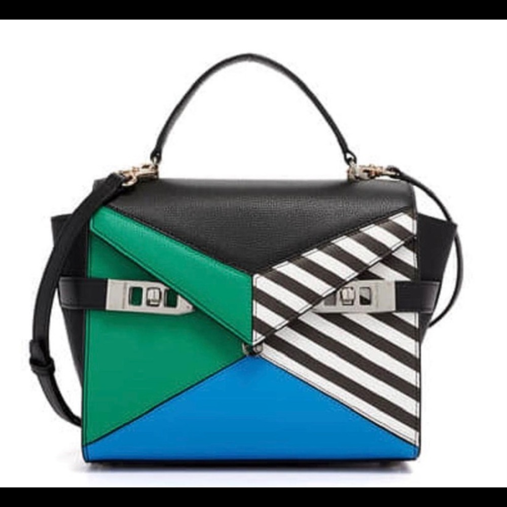 ISO Henri Bendel Uptown Color Block Satchel